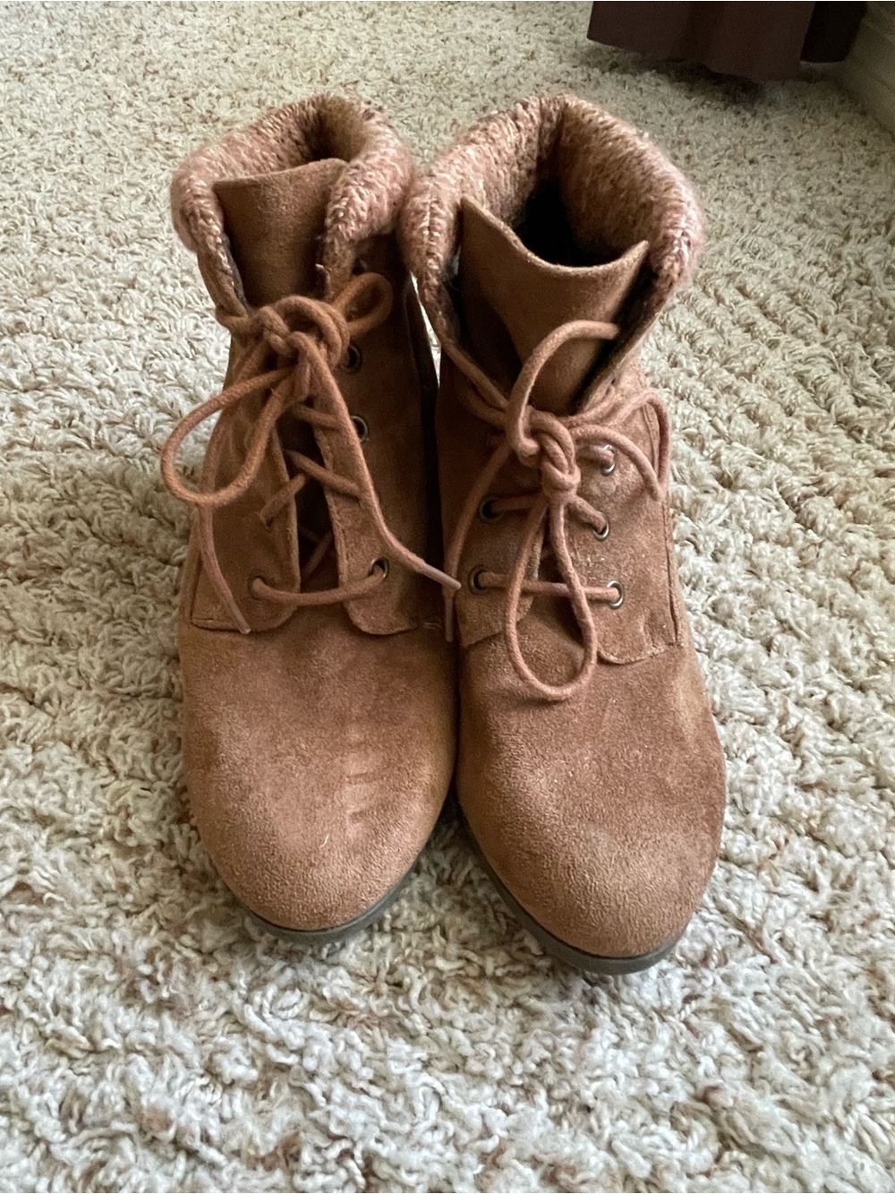 Madden Girl Brown Boots 8.5